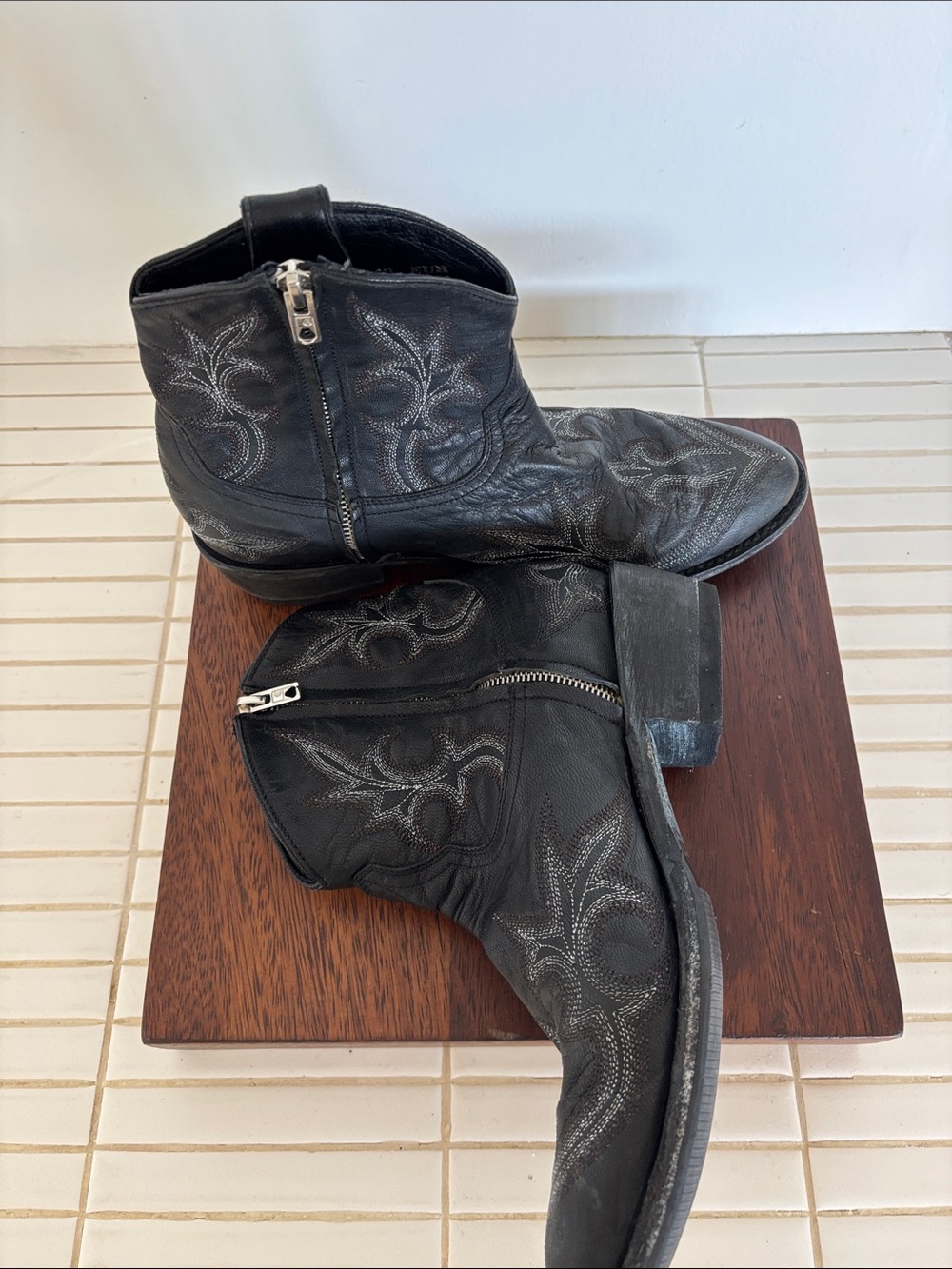 Old Gringo Black Leather Western Boots - EU40 | US9.5